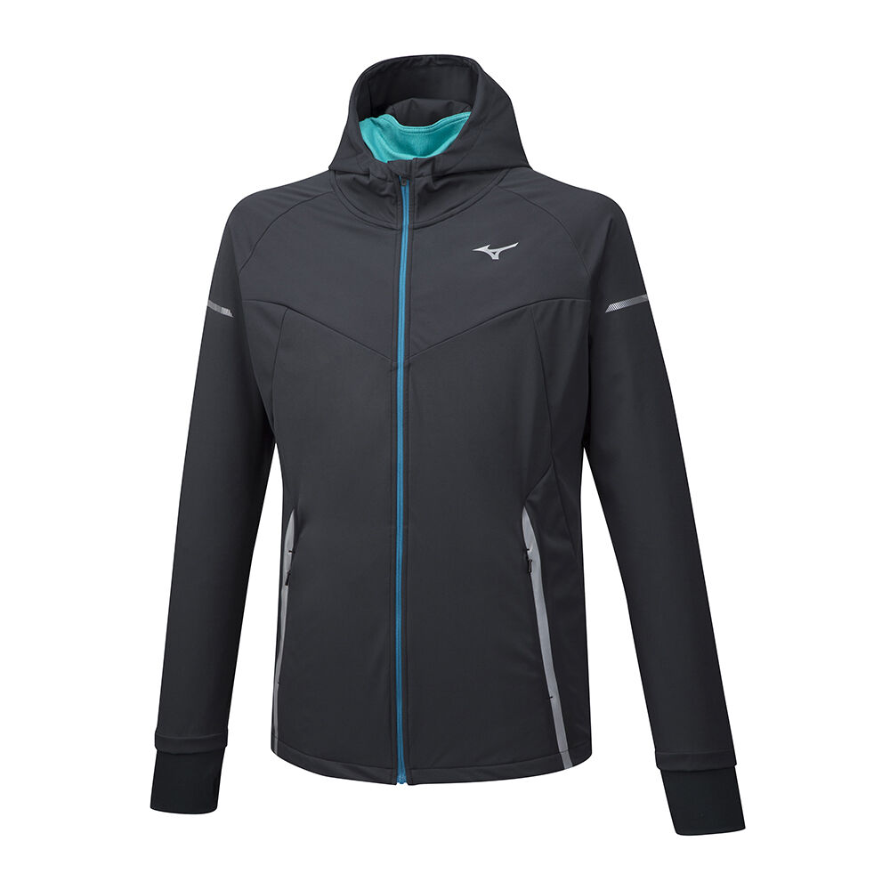 Giacca Mizuno Running Hineri BT Softshell Uomo - Nere - 76014-ECYI